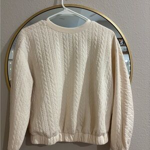 a new day Ivory Cable Knit Sweater